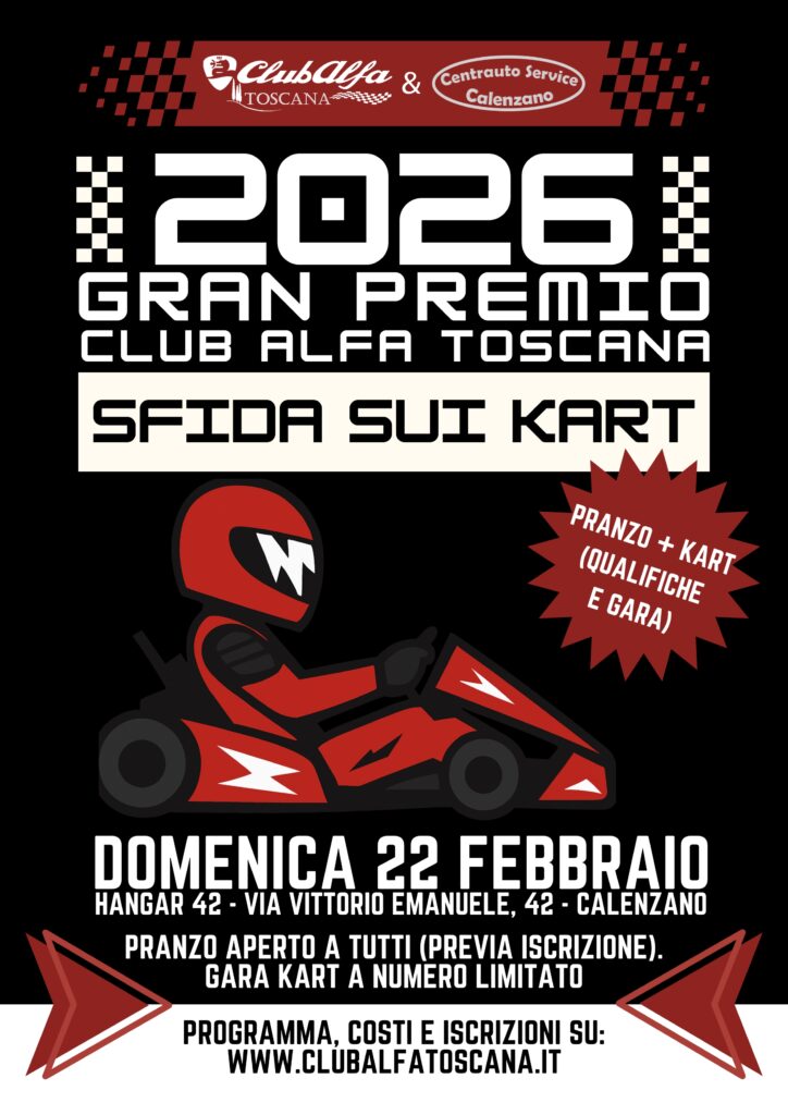 Blue Illustration Go Kart Poster